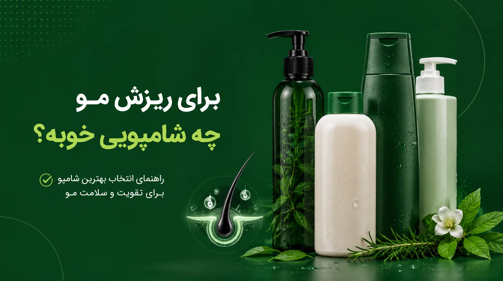 برای ریزش مو چه شامپویی خوبه؟